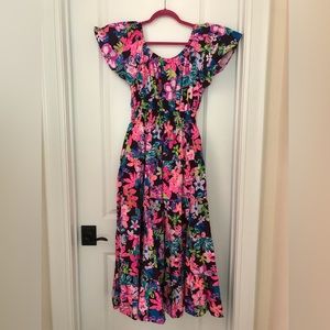 Lilly Pulitzer Maxi Dress - Cherry Ganache Bohemian Garden